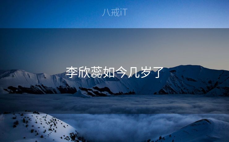 李欣蕊如今几岁了