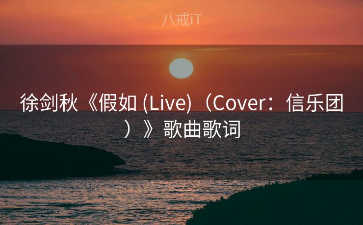 徐剑秋《假如 (Live)（Cover：信乐团）》歌曲歌词
