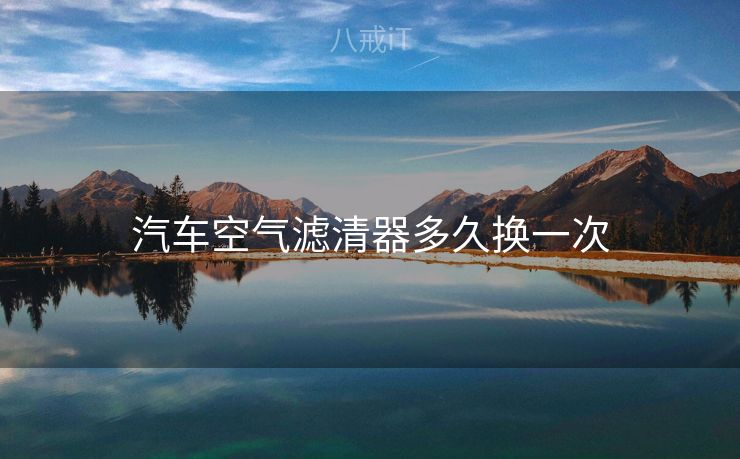 汽车空气滤清器多久换一次