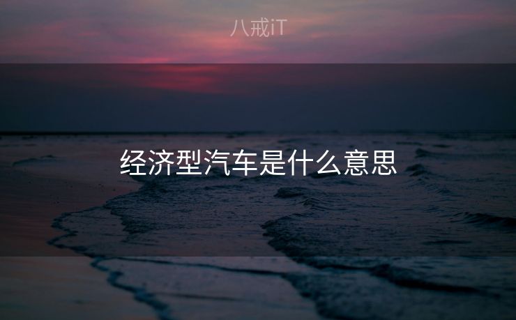 经济型汽车是什么意思