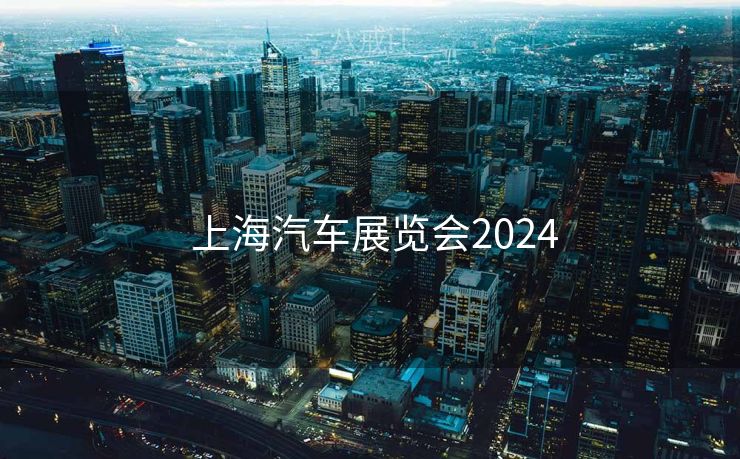 上海汽车展览会2024