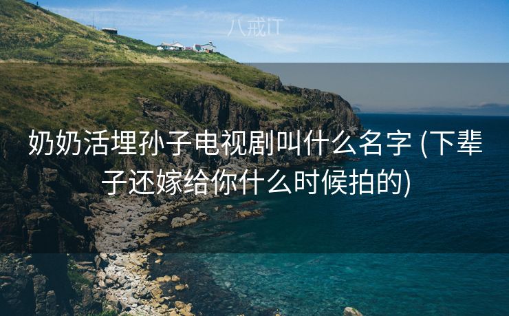 奶奶活埋孙子电视剧叫什么名字 (下辈子还嫁给你什么时候拍的)