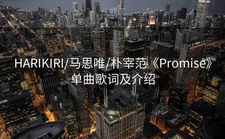 HARIKIRI/马思唯/朴宰范《Promise》单曲歌词及介绍