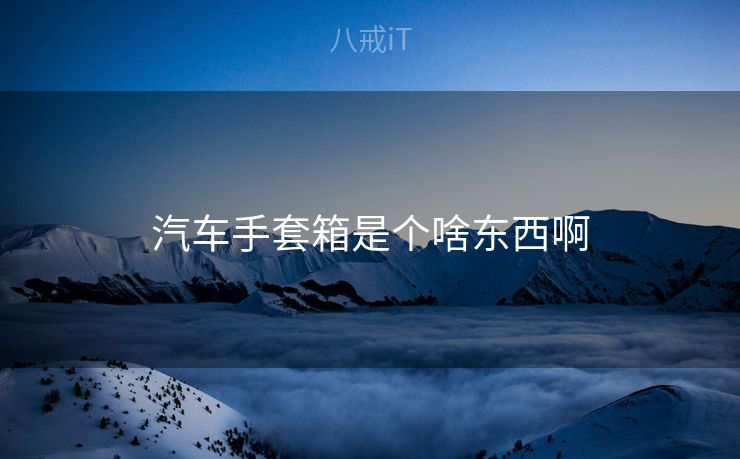 汽车手套箱是个啥东西啊