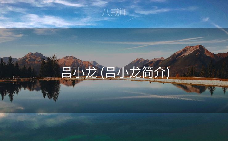 吕小龙 (吕小龙简介)