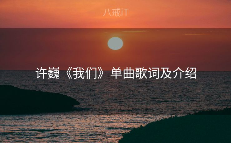 许巍《我们》单曲歌词及介绍
