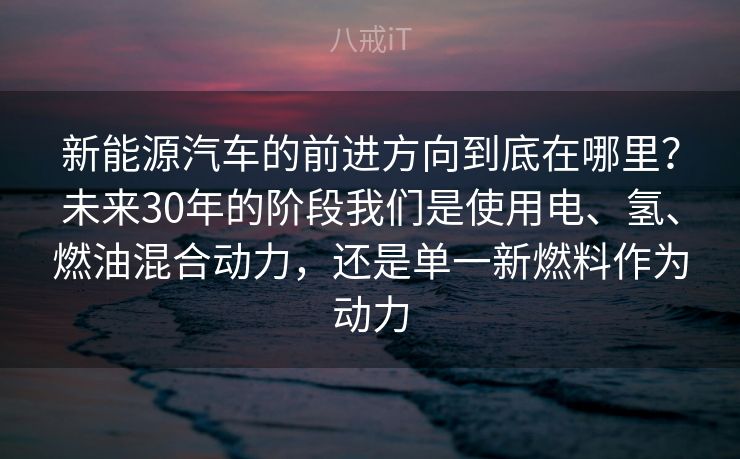新能源汽车的前进方向到底在哪里？未来30年的阶段我们是使用电、氢、燃油混合动力，还是单一新燃料作为动力