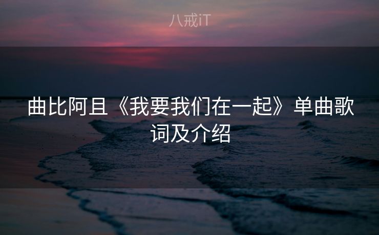 曲比阿且《我要我们在一起》单曲歌词及介绍