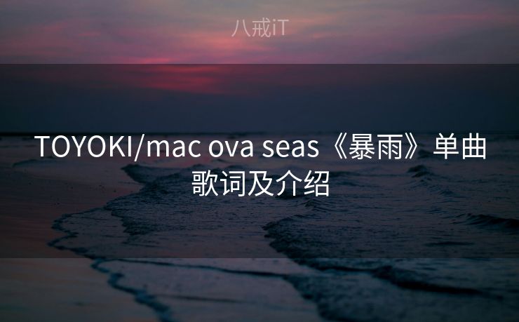 TOYOKI/mac ova seas《暴雨》单曲歌词及介绍