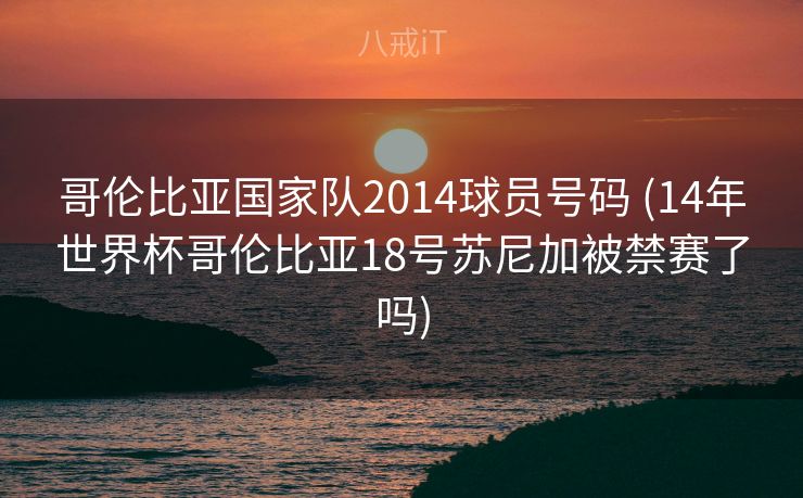 哥伦比亚国家队2014球员号码 (14年世界杯哥伦比亚18号苏尼加被禁赛了吗)