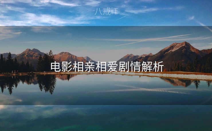 电影相亲相爱剧情解析 电影相亲相爱剧情解析