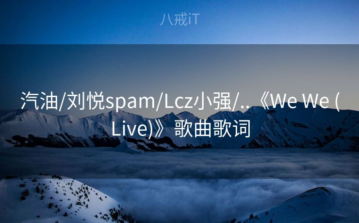 汽油/刘悦spam/Lcz小强/..《We We (Live)》歌曲歌词 汽油/刘悦spam/Lcz小强/..《We We (Live)》歌曲歌词