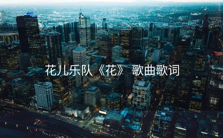 花儿乐队《花》 歌曲歌词