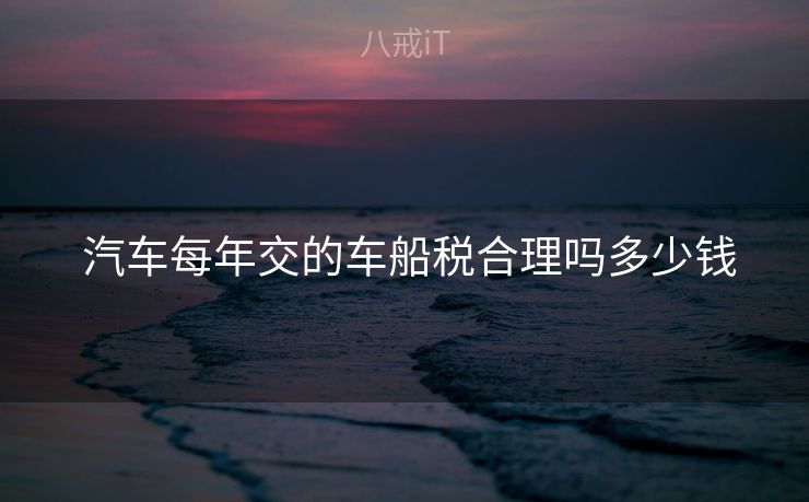 汽车每年交的车船税合理吗多少钱  汽车每年交的车船税合理吗多少钱