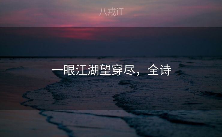 一眼江湖望穿尽，全诗