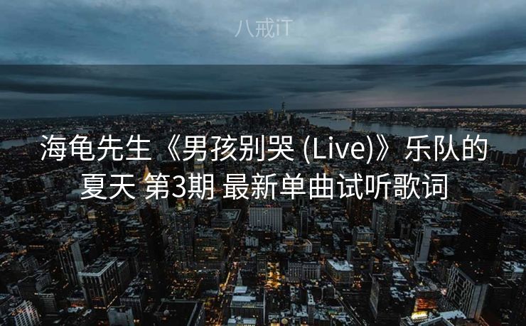 海龟先生《男孩别哭 (Live)》乐队的夏天 第3期 最新单曲试听歌词