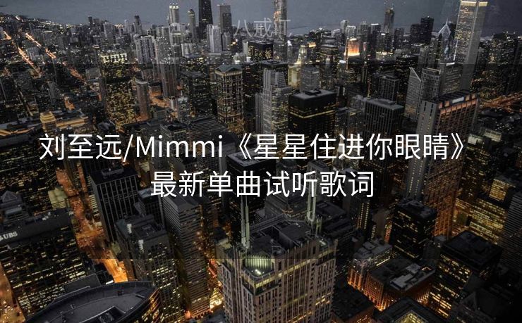 刘至远/Mimmi《星星住进你眼睛》 最新单曲试听歌词