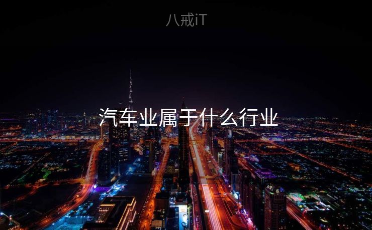  汽车业属于什么行业