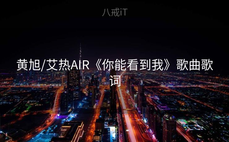 黄旭/艾热AIR《你能看到我》歌曲歌词