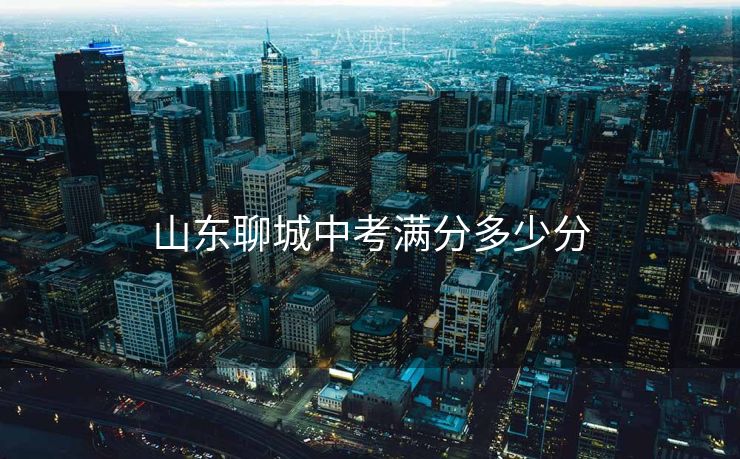 山东聊城中考满分多少分