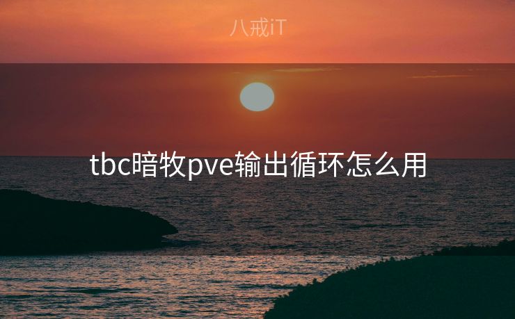 tbc暗牧pve输出循环怎么用