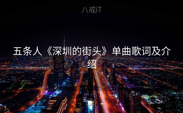 五条人《深圳的街头》单曲歌词及介绍