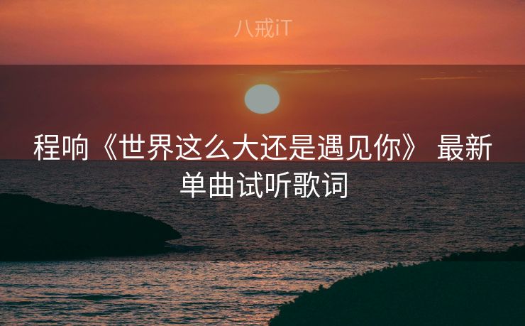 程响《世界这么大还是遇见你》 最新单曲试听歌词