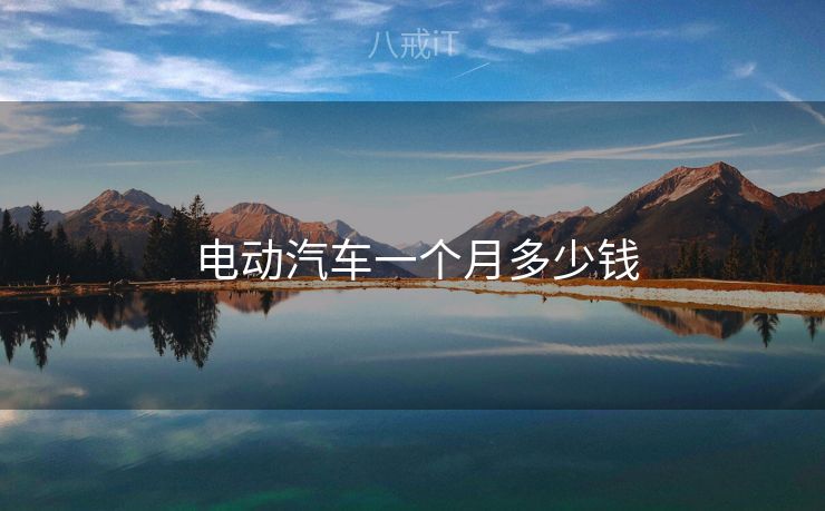  电动汽车一个月多少钱