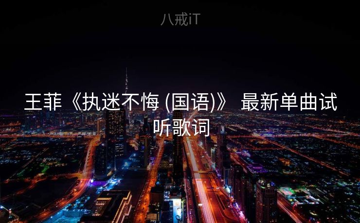 王菲《执迷不悔 (国语)》 最新单曲试听歌词