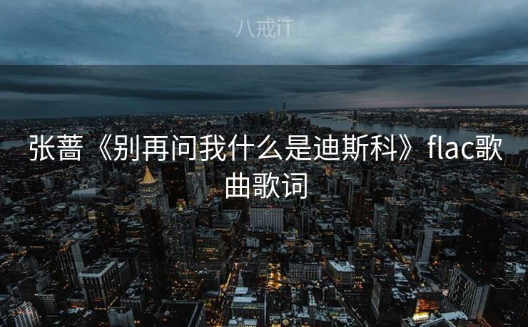 张蔷《别再问我什么是迪斯科》flac歌曲歌词 张蔷《别再问我什么是迪斯科》flac歌曲歌词