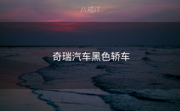  奇瑞汽车黑色轿车