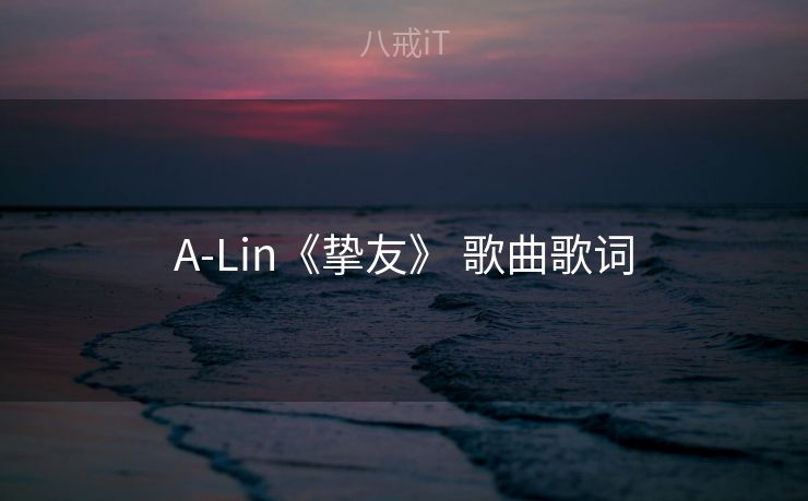 A-Lin《挚友》 歌曲歌词