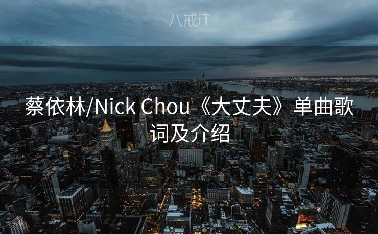 蔡依林/Nick Chou《大丈夫》单曲歌词及介绍