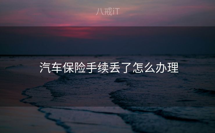 汽车保险手续丢了怎么办理  汽车保险手续丢了怎么办理