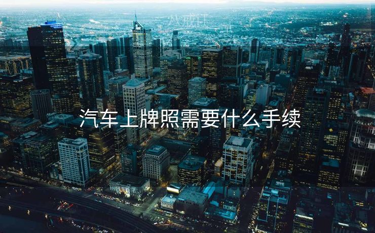 汽车上牌照需要什么手续  汽车上牌照需要什么手续