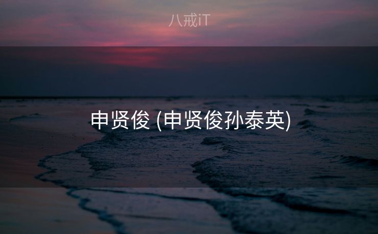 申贤俊 (申贤俊孙泰英)