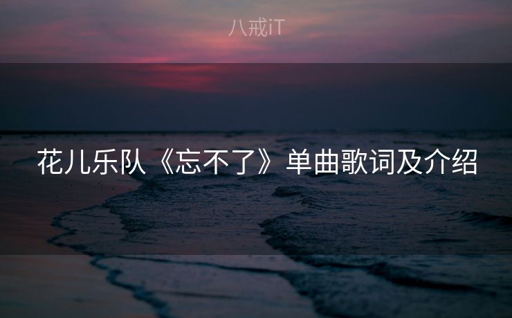 花儿乐队《忘不了》单曲歌词及介绍