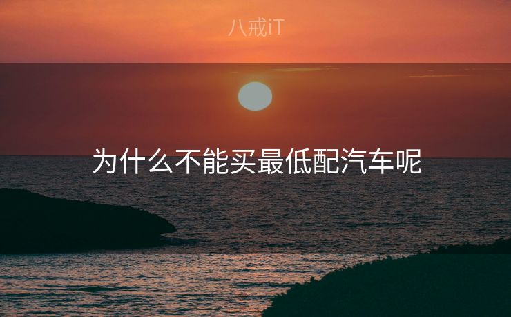 为什么不能买最低配汽车呢