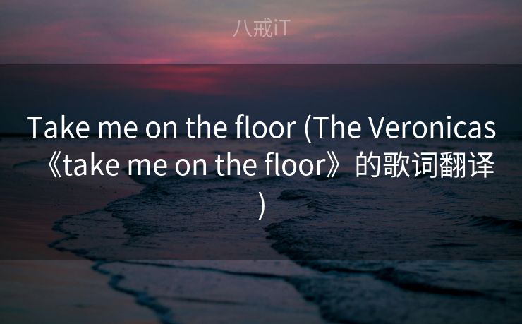 Take me on the floor (The Veronicas 《take me on the floor》的歌词翻译)
