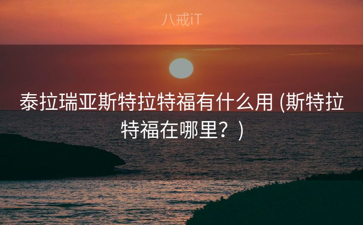 泰拉瑞亚斯特拉特福有什么用 (斯特拉特福在哪里？)