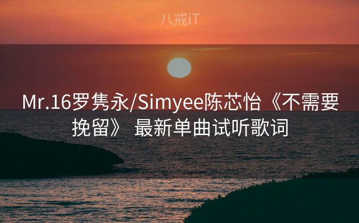 Mr.16罗隽永/Simyee陈芯怡《不需要挽留》 最新单曲试听歌词