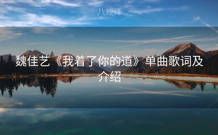 魏佳艺《我着了你的道》单曲歌词及介绍