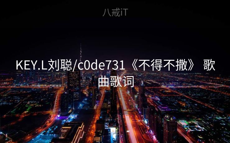 KEY.L刘聪/c0de731《不得不撒》 歌曲歌词