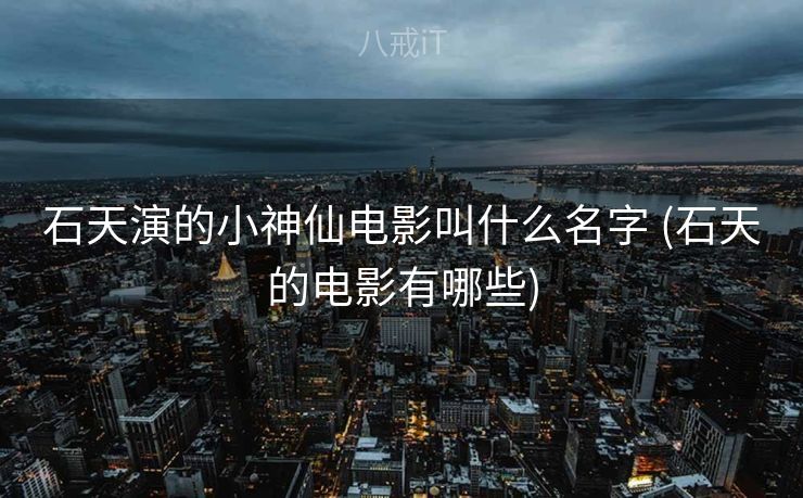 石天演的小神仙电影叫什么名字 (石天的电影有哪些)