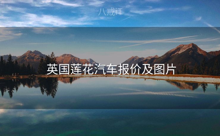 英国莲花汽车报价及图片