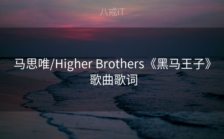 马思唯/Higher Brothers《黑马王子》 歌曲歌词