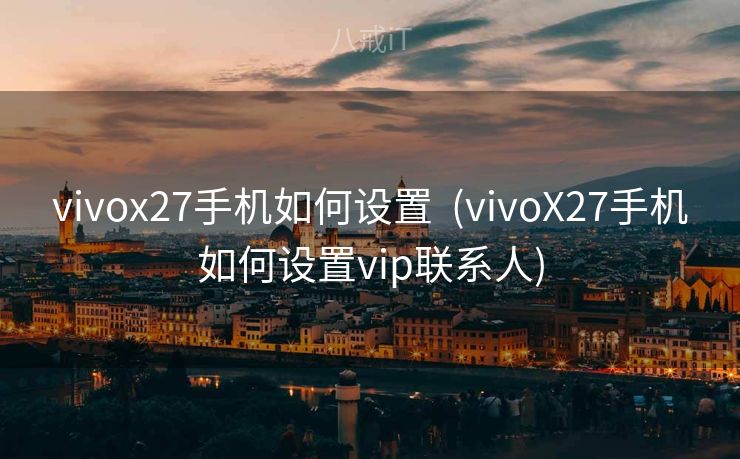 vivox27手机如何设置  (vivoX27手机如何设置vip联系人)