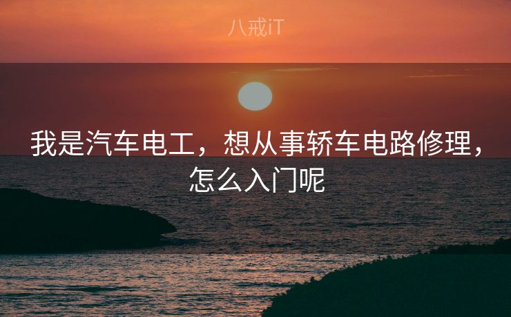 我是汽车电工，想从事轿车电路修理，怎么入门呢